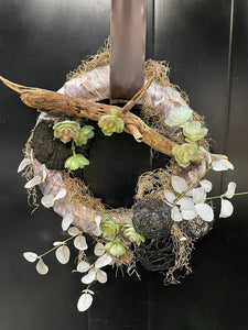 Succulent & Moss Wreath